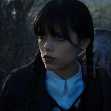 wednesday l to r jenna ortega as wednesday addams, thing in episode 106 of wednesday cr courtesy of netflix © 2022