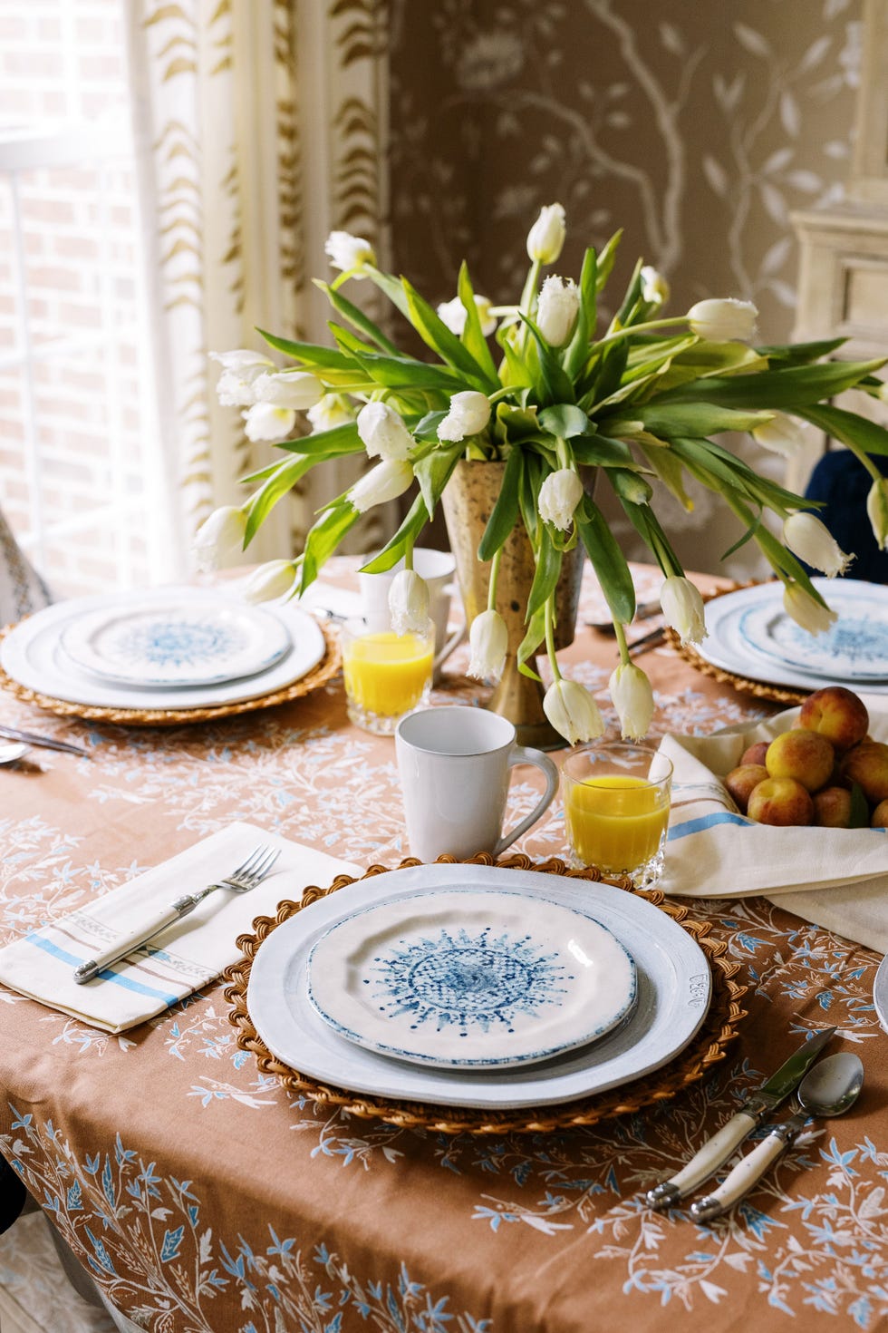 Home, Decor, Thanksgiving a table with plates and cups