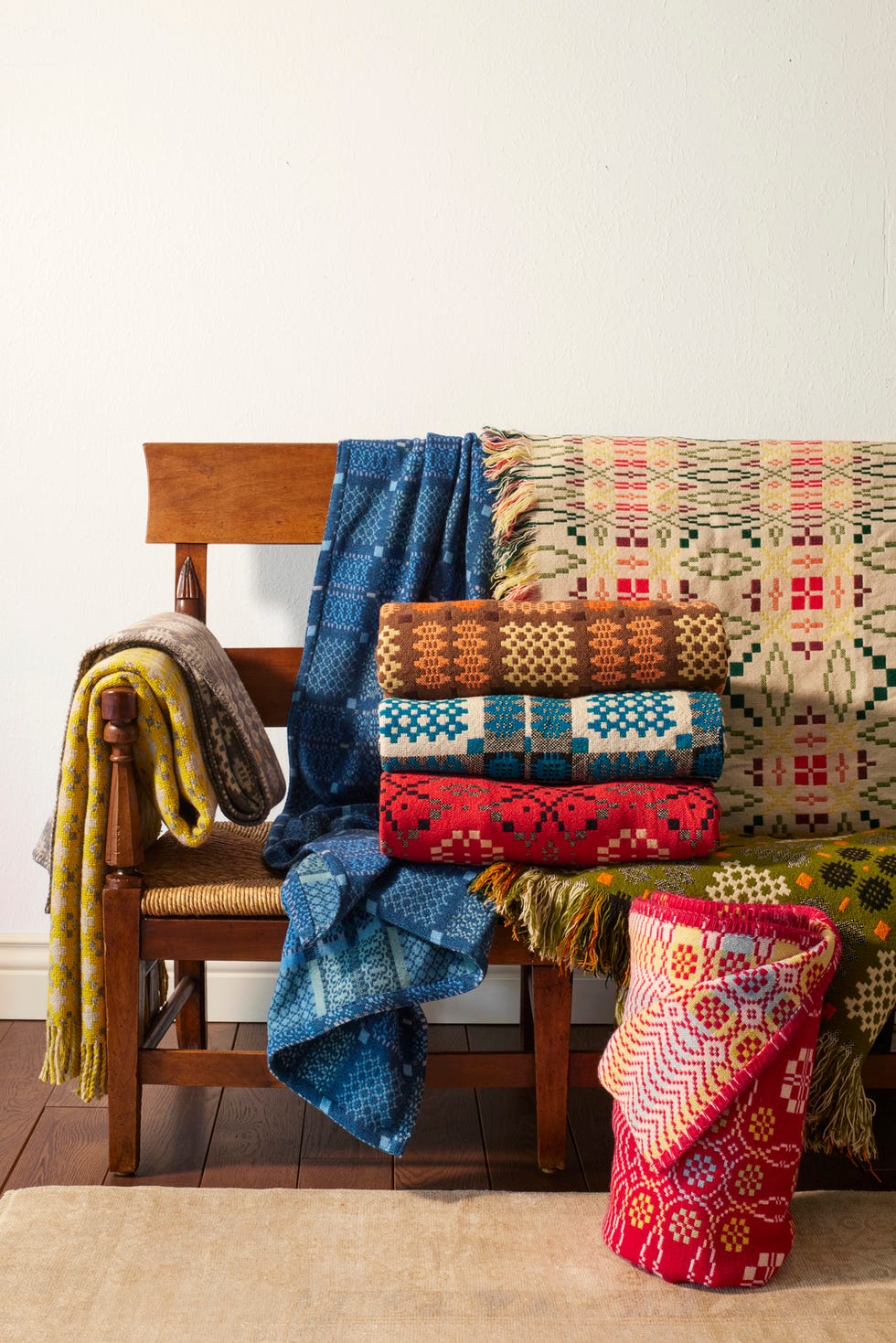 contemporary blankets in classic patterns welsh blankets