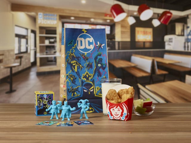 dc comic wendy's meal