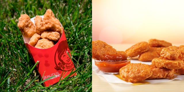 mcdonald's and wendy's chicken nuggets