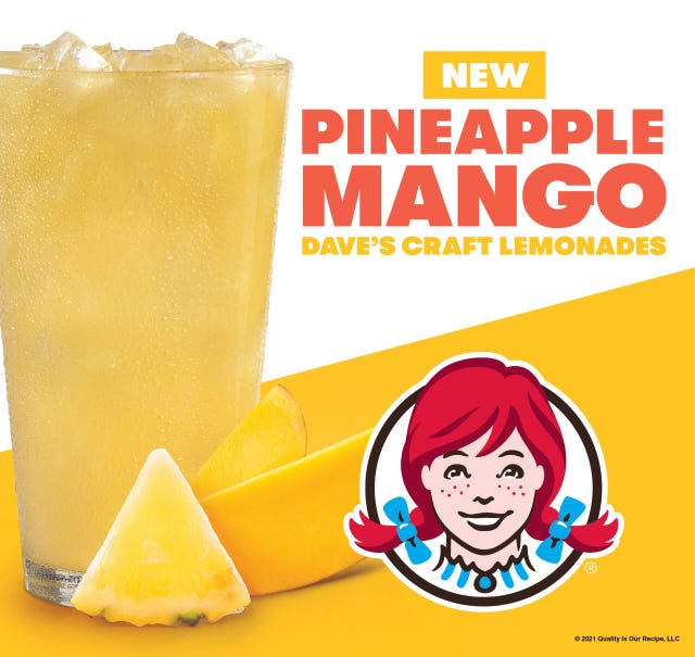 wendys pineapple mango lemonade