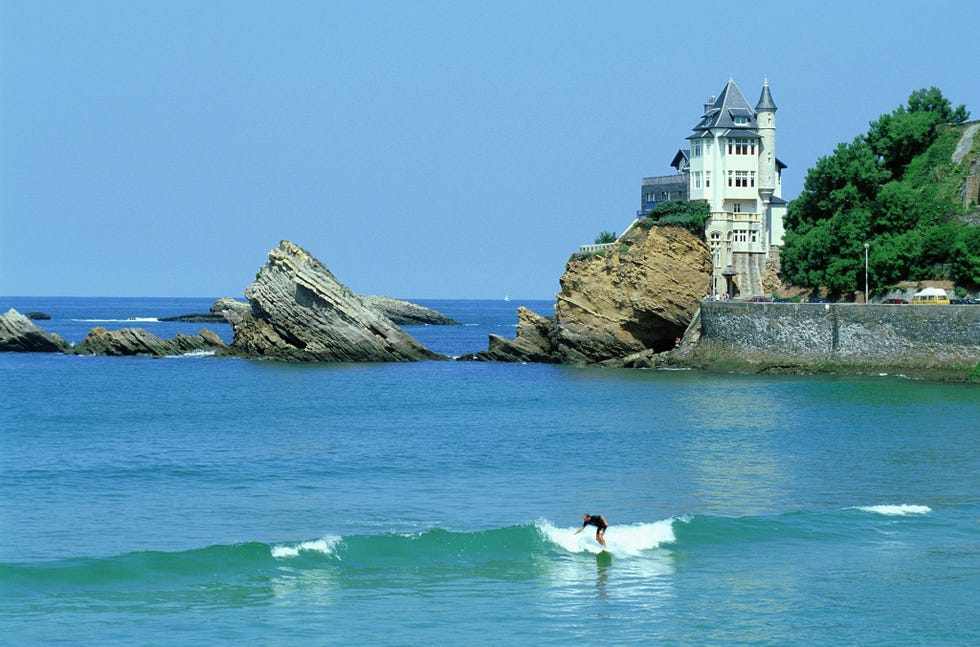 Plage de Biarritz Aquitaine Frankrijk