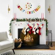 mantel with stockings