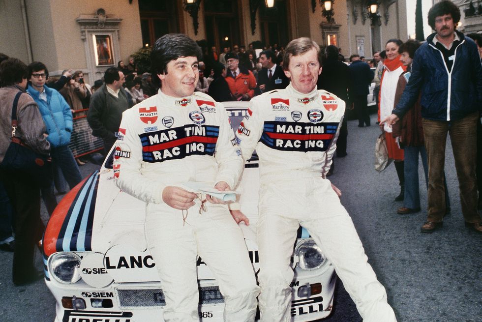 west german rally car driver walter rohrl r and