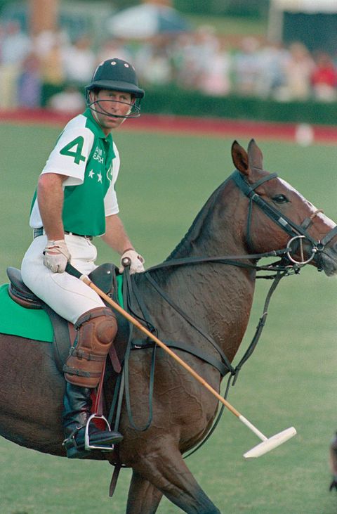 prince charles during a polo match