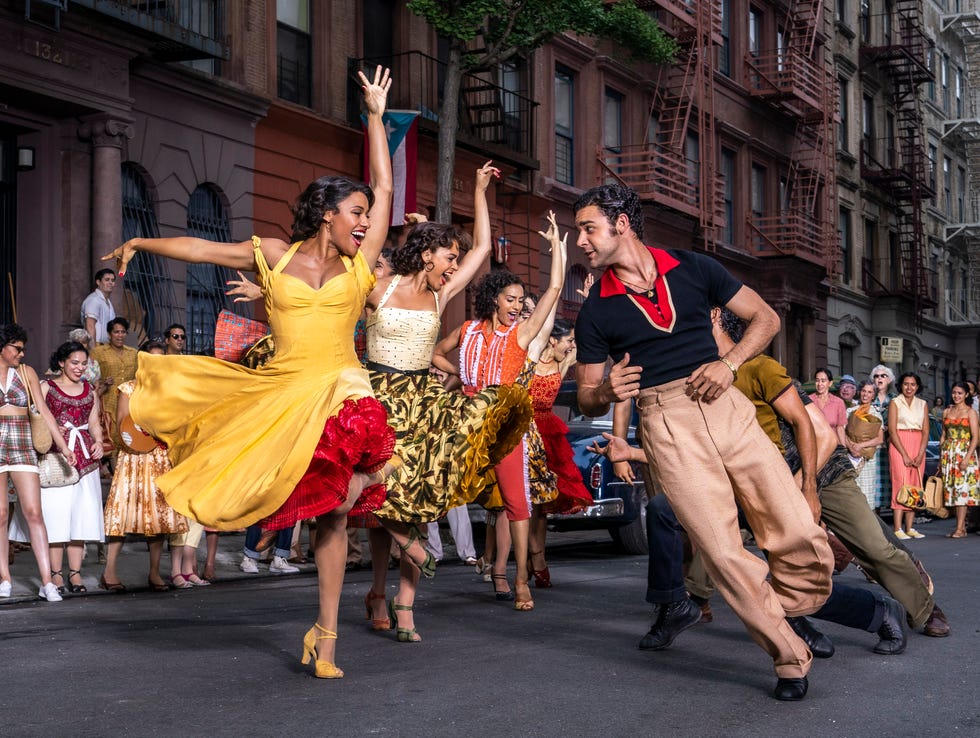 ariana debose as anita, david alvarez as bernardo, west side story 2021