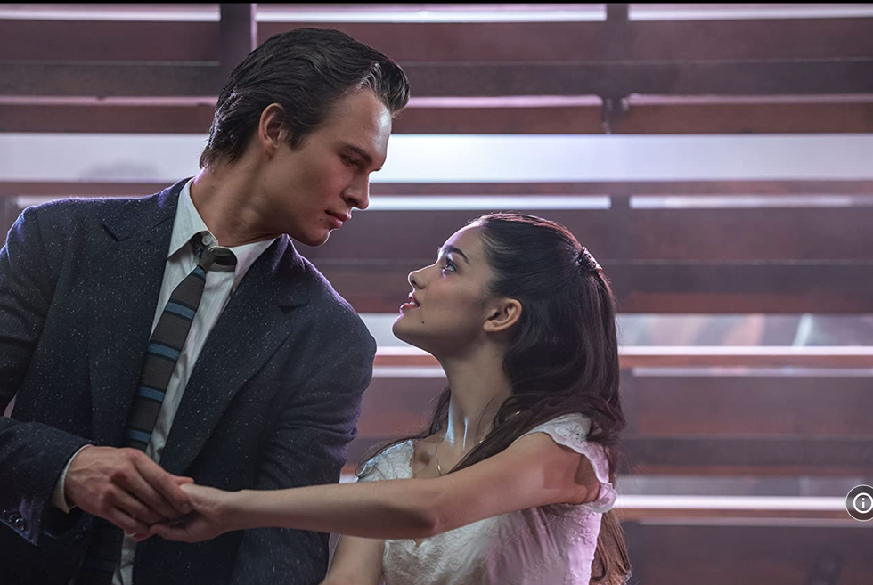 'west side story' 2021 movie ansel elgort rachel zegler