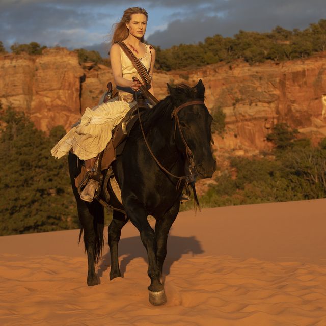 Evan Rachel Wood as Dolores in Westworld