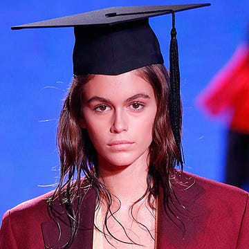 Wet hair trend at Calvin Klein Spring Summer 2019