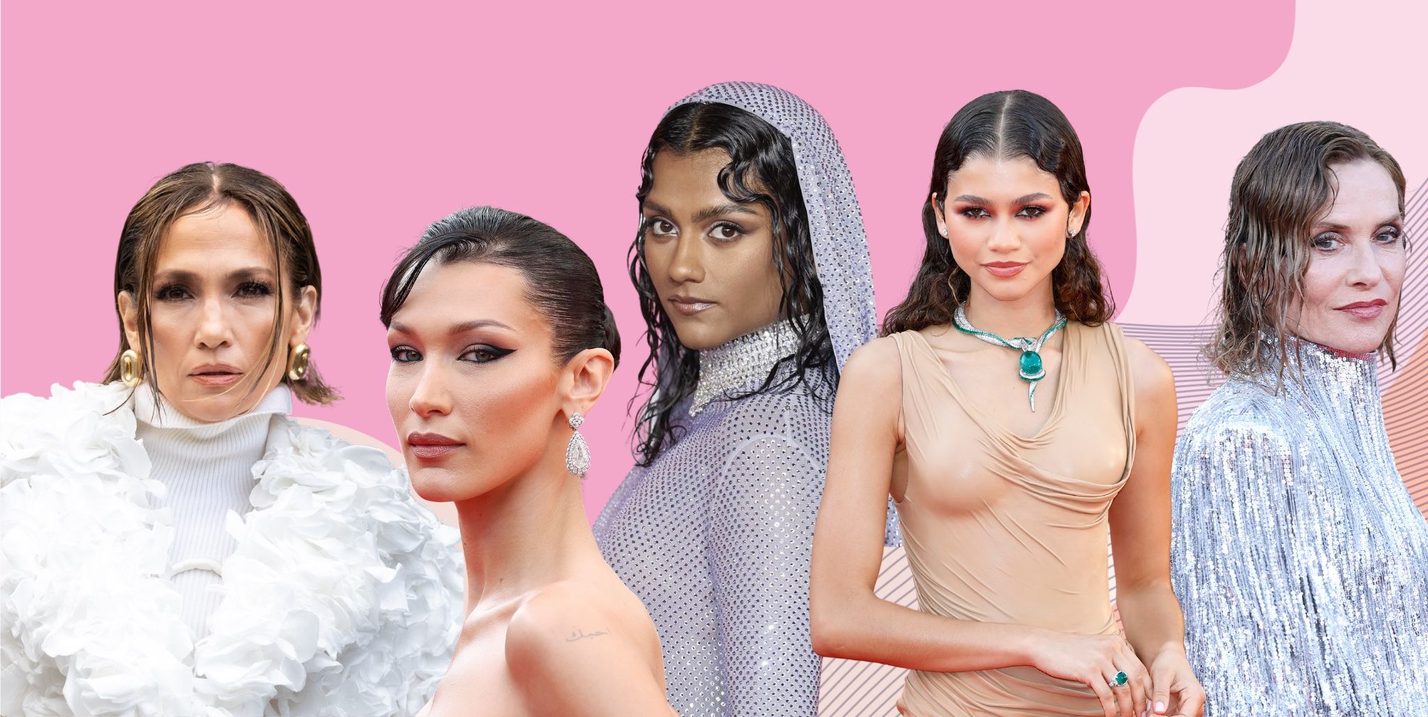 Wet look hair: how to wear the trend in real life