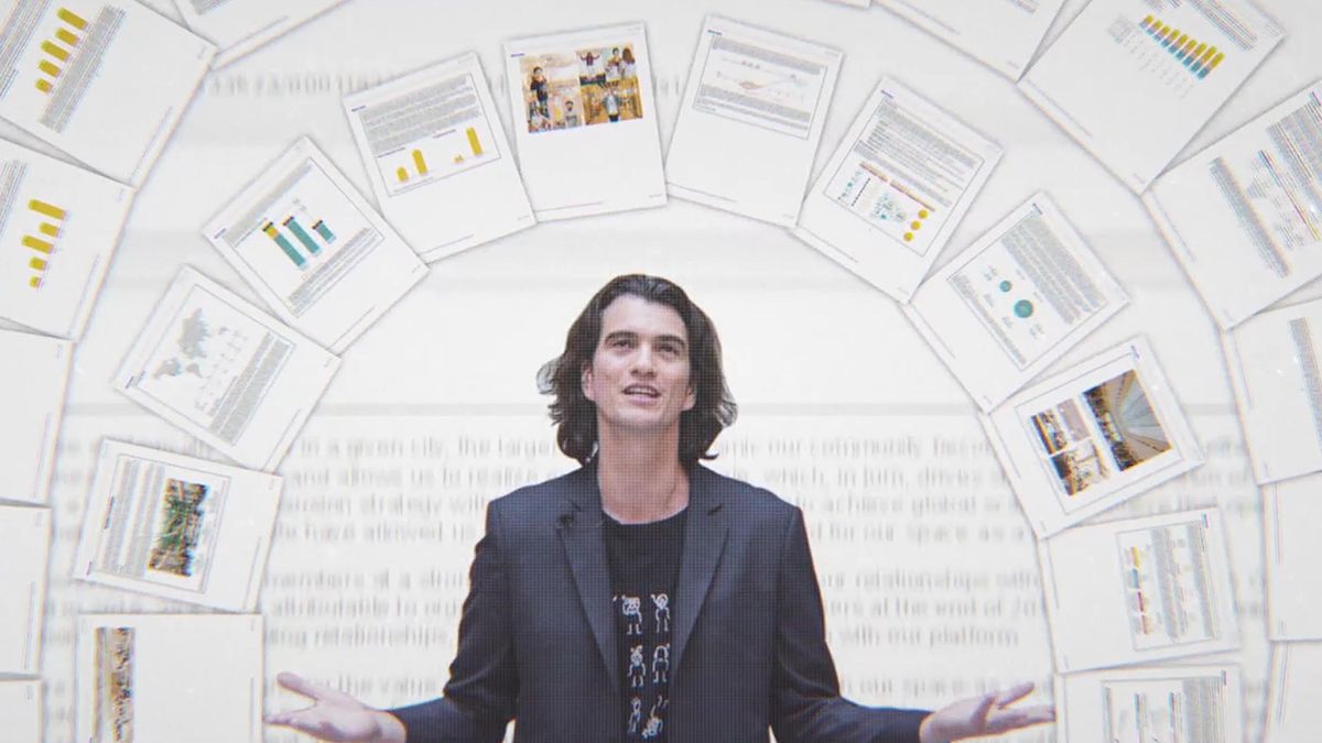 still from wework or the making and breaking of a $47 billion unicorn