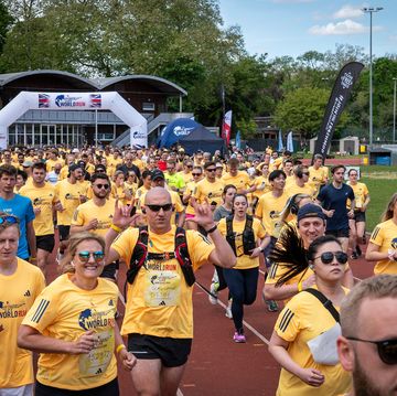 participants seen during wings for life world run at battersea park, london, uk on 5th may 2024