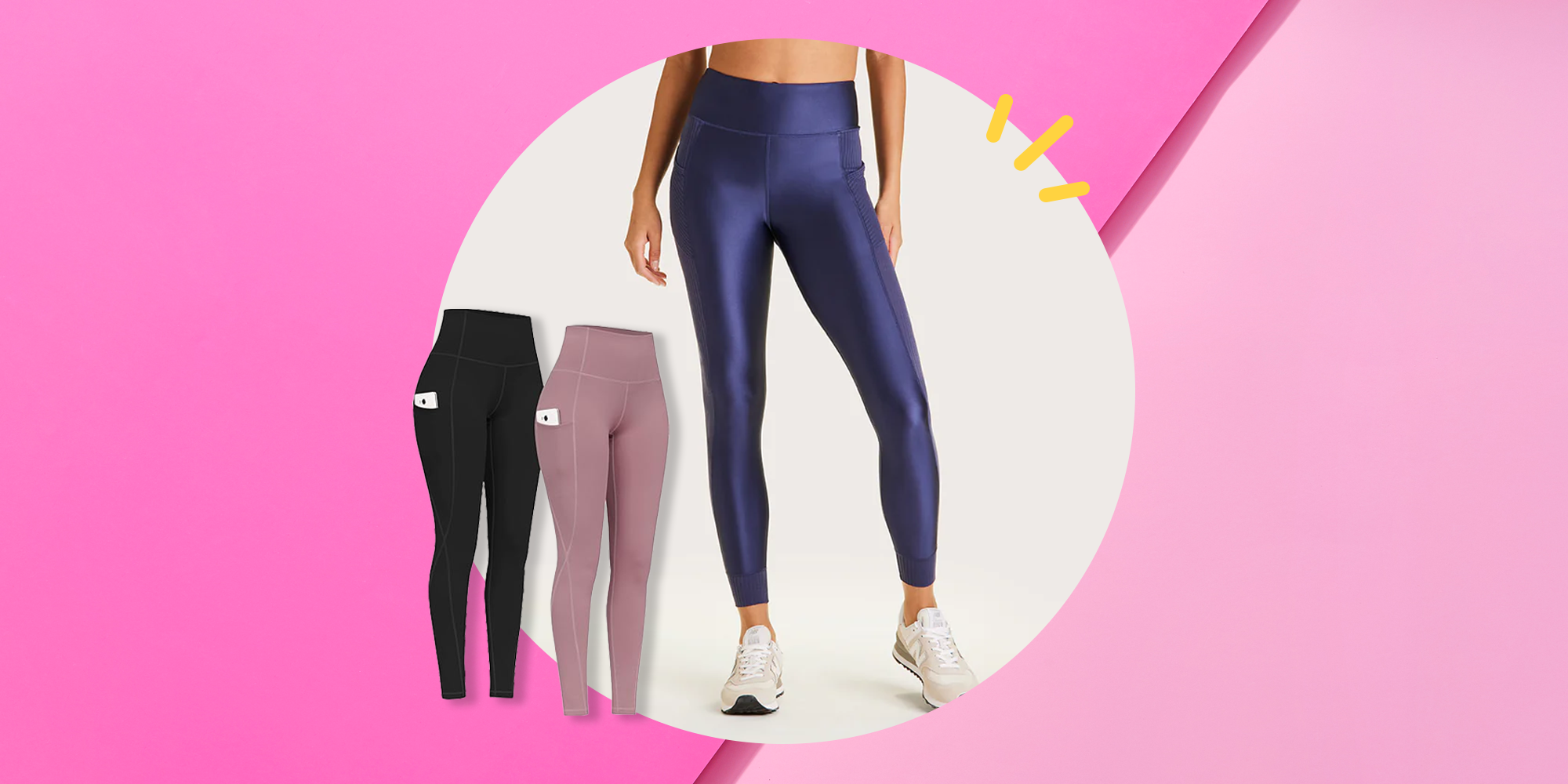 Bright Pink Soft Stretchable Cotton Stretch Legging Workout Yoga Full  Length