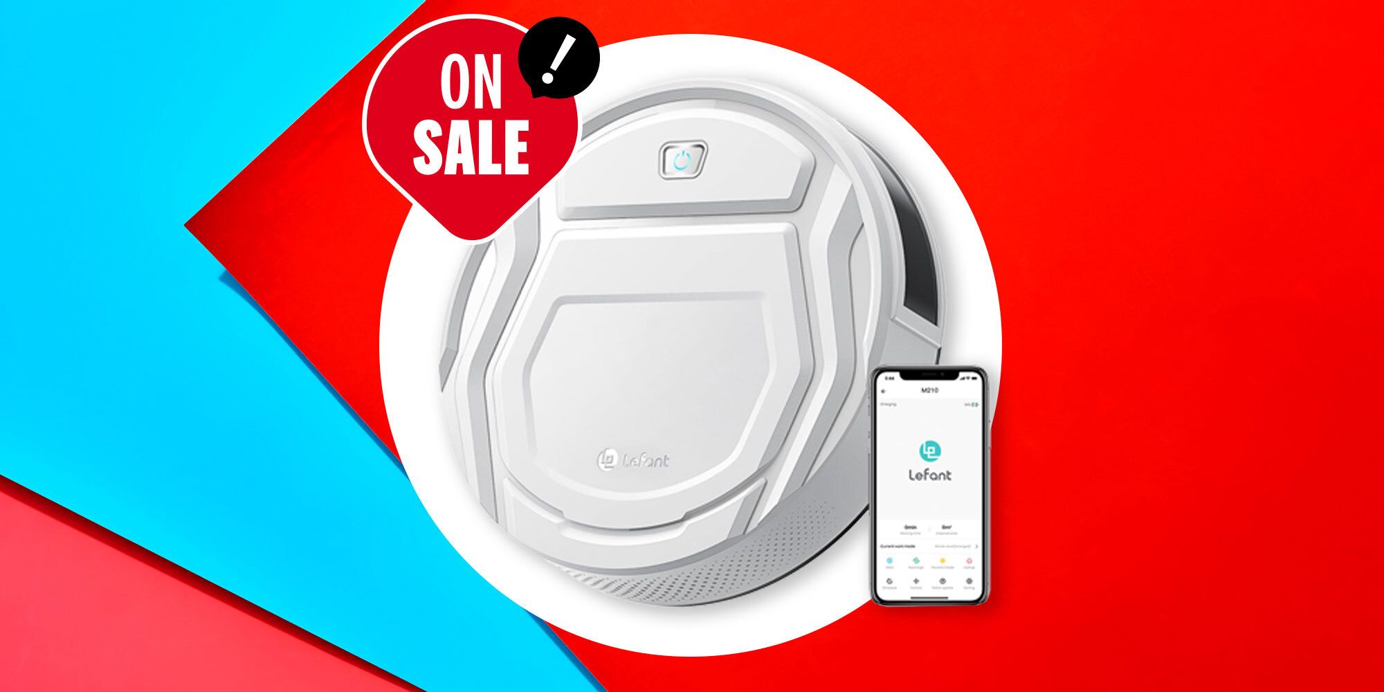 White Lefant Robot store Vacuum