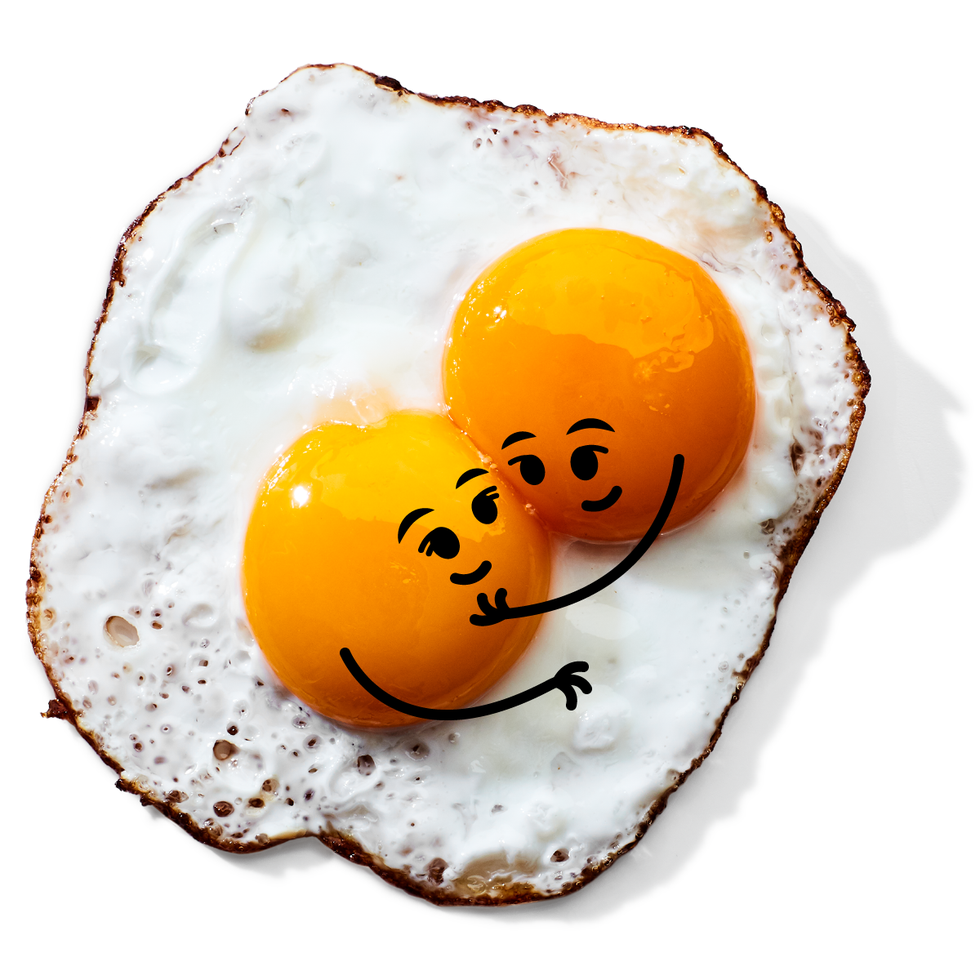 Fried egg, Egg yolk, Egg, Egg white, Food, Dish, Ingredient, Breakfast, Comfort food, Egg, 