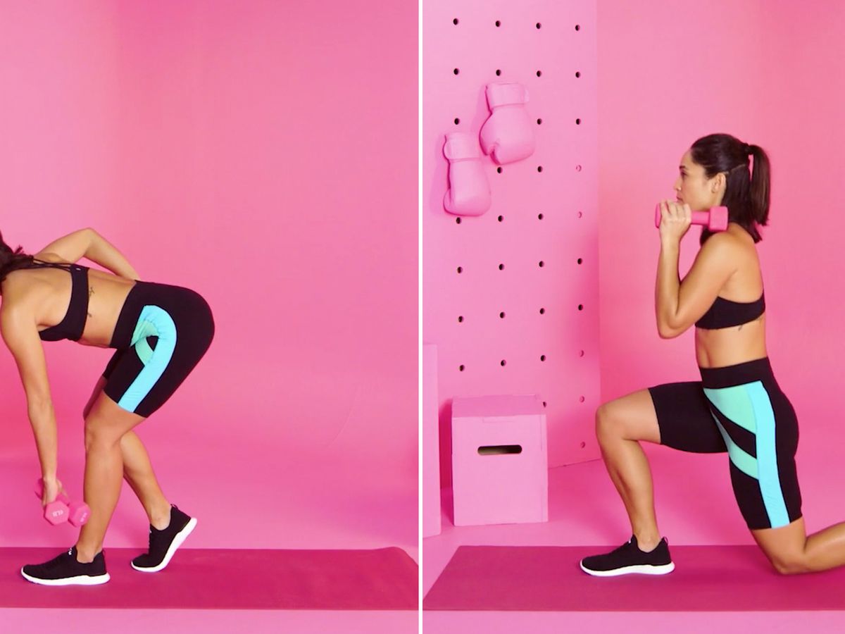 A 20-Minute Leg And Butt Workout Dumbbell Routine From A Trainer
