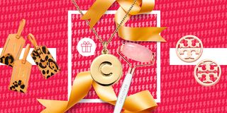 Pink, Yellow, Gift wrapping, Material property, Font, Fashion accessory, Ribbon, Present, 