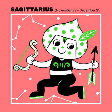 sagittarius sign aya kaykeda illustration