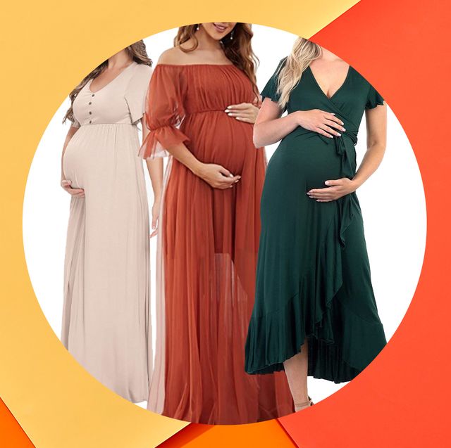 MAMA Before & After Pregnancy/Nursing Dress - Light blue - Ladies