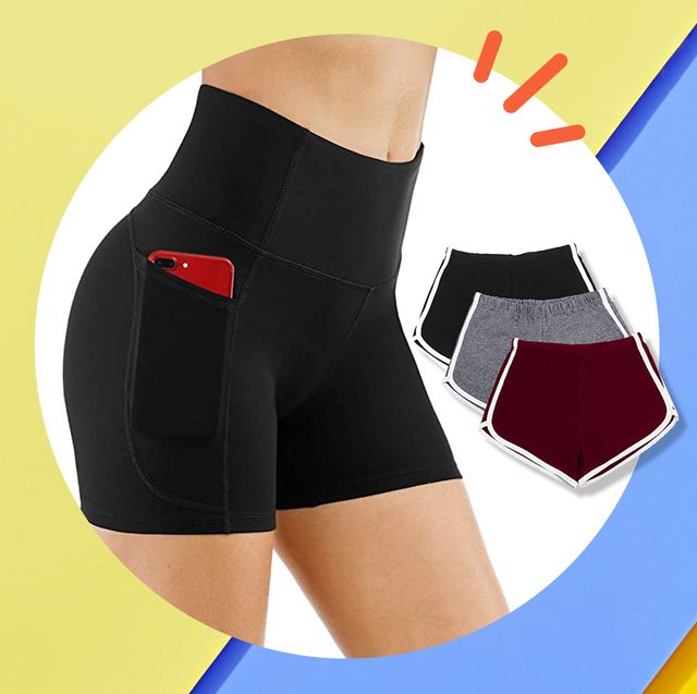CRZ YOGA 2 in 1 Flowy Running Shorts for Women High Waisted Quick
