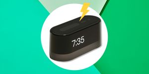 black loftie alarm clock