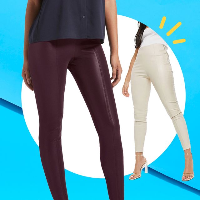 Faux Leather Pants For Women, Sexy High Waisted Tight Butt Lifting