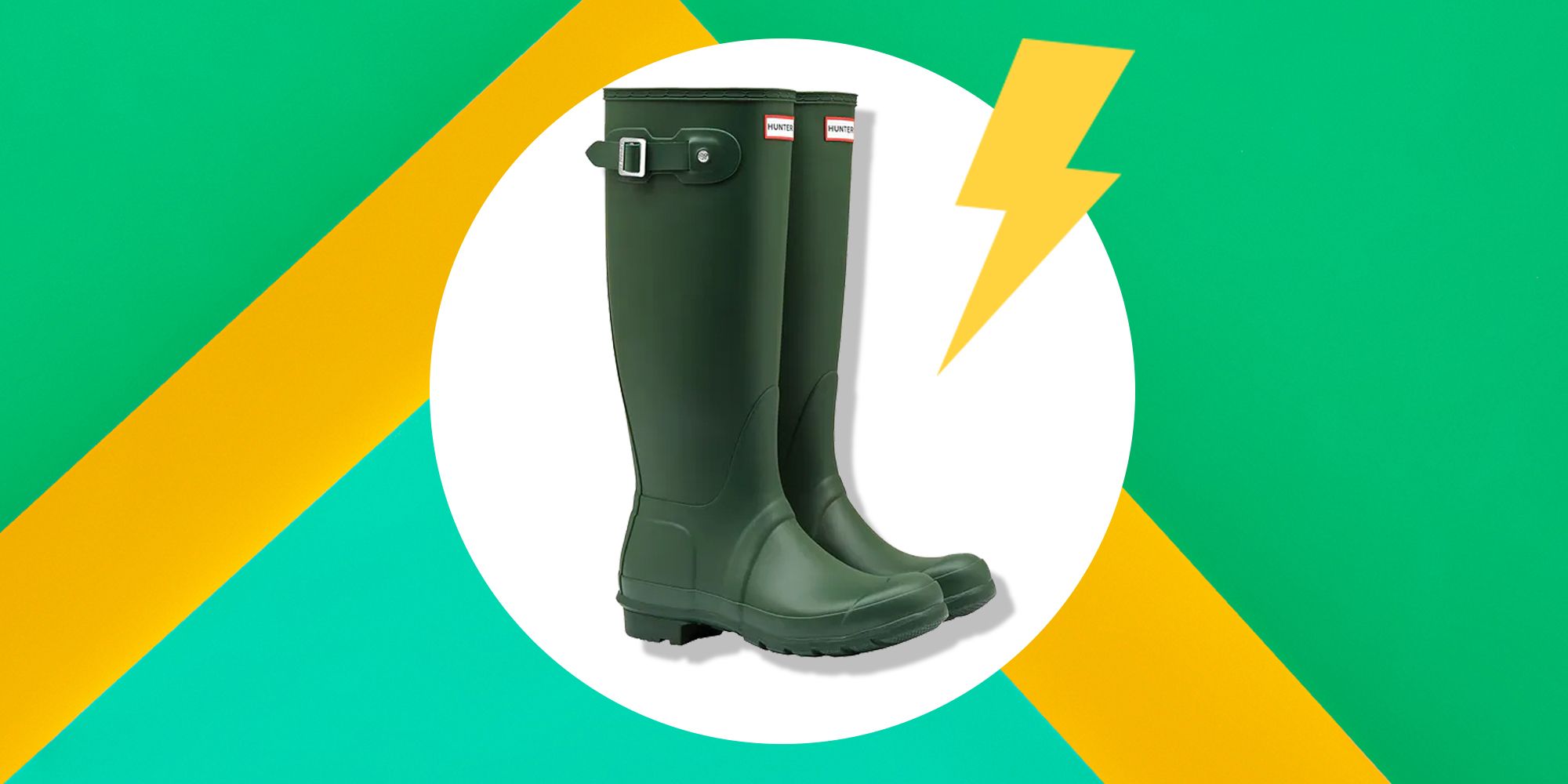 These Green Hunter Rain Boots On Woot Are On Sale For 100 Off