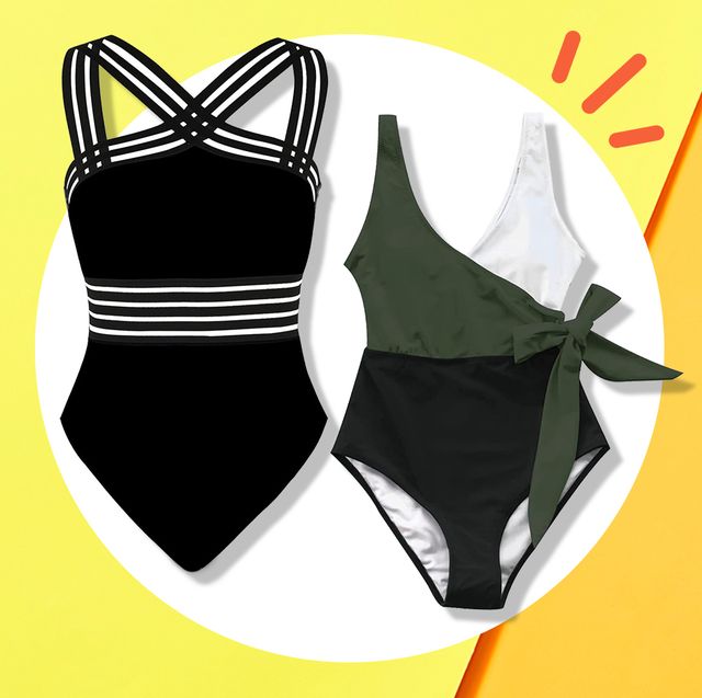 Huleo Bikini Swimwear Pure Color Bra Bikini Suit Beach Spa Swim Loose Cover  Print Shorts XL : : Clothing & Accessories