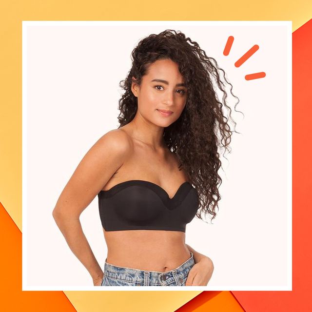 Women's Lace Strapless Bras Underwire Bralette Convertible Straps Girls  Crop Tube Top Push Up Bra for Teens (Color : Black, Size : S/Small)