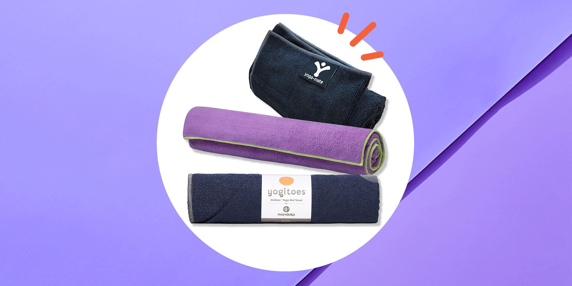  Yuilgdo Yoga Towels, Non Slip Hot Yoga Mat Towel