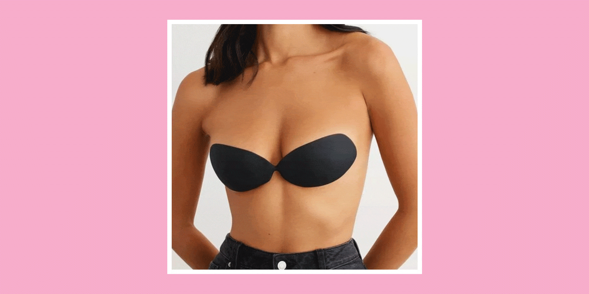Invisible Bra Push Up Silicone Bra For Wedding Dress Magic Bra With  Transparent Straps Backless Bralette Lingerie Top Plus Size