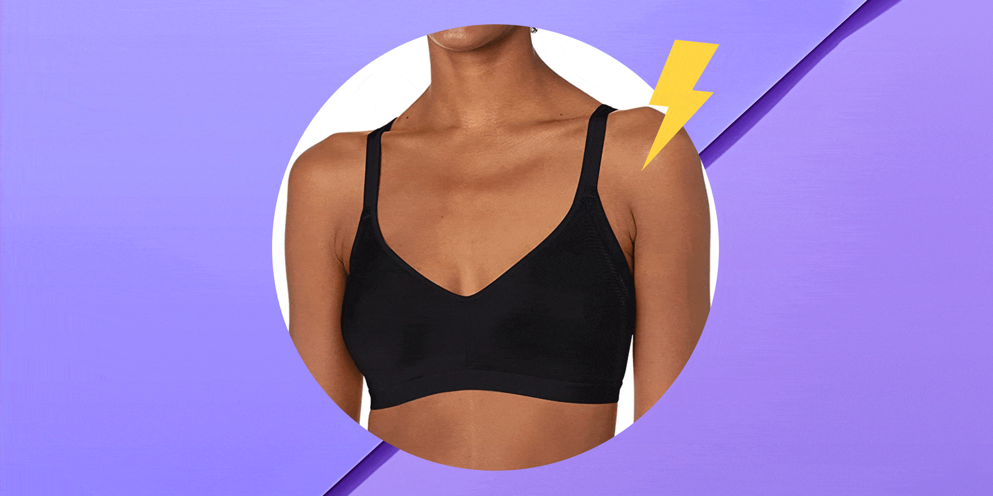 FREELASS Black Triangle Bralette, Soft Cup Wireless Bra with Removable Padded  Wire Free Pull On at  Women's Clothing store