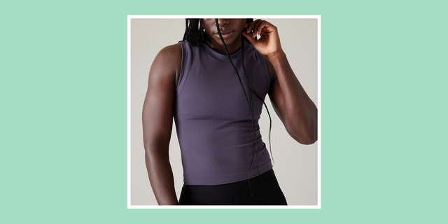 Seamless Workout Tank Tops for Women Racerback Athletic Camisole