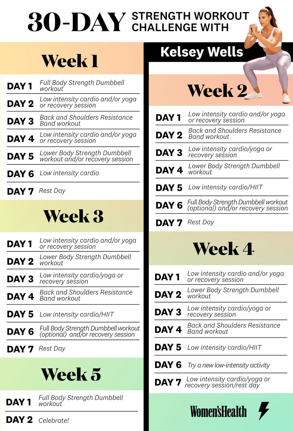 30 Day Workout Challenge With Kelsey