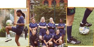 stills of sirens fc, a female football team