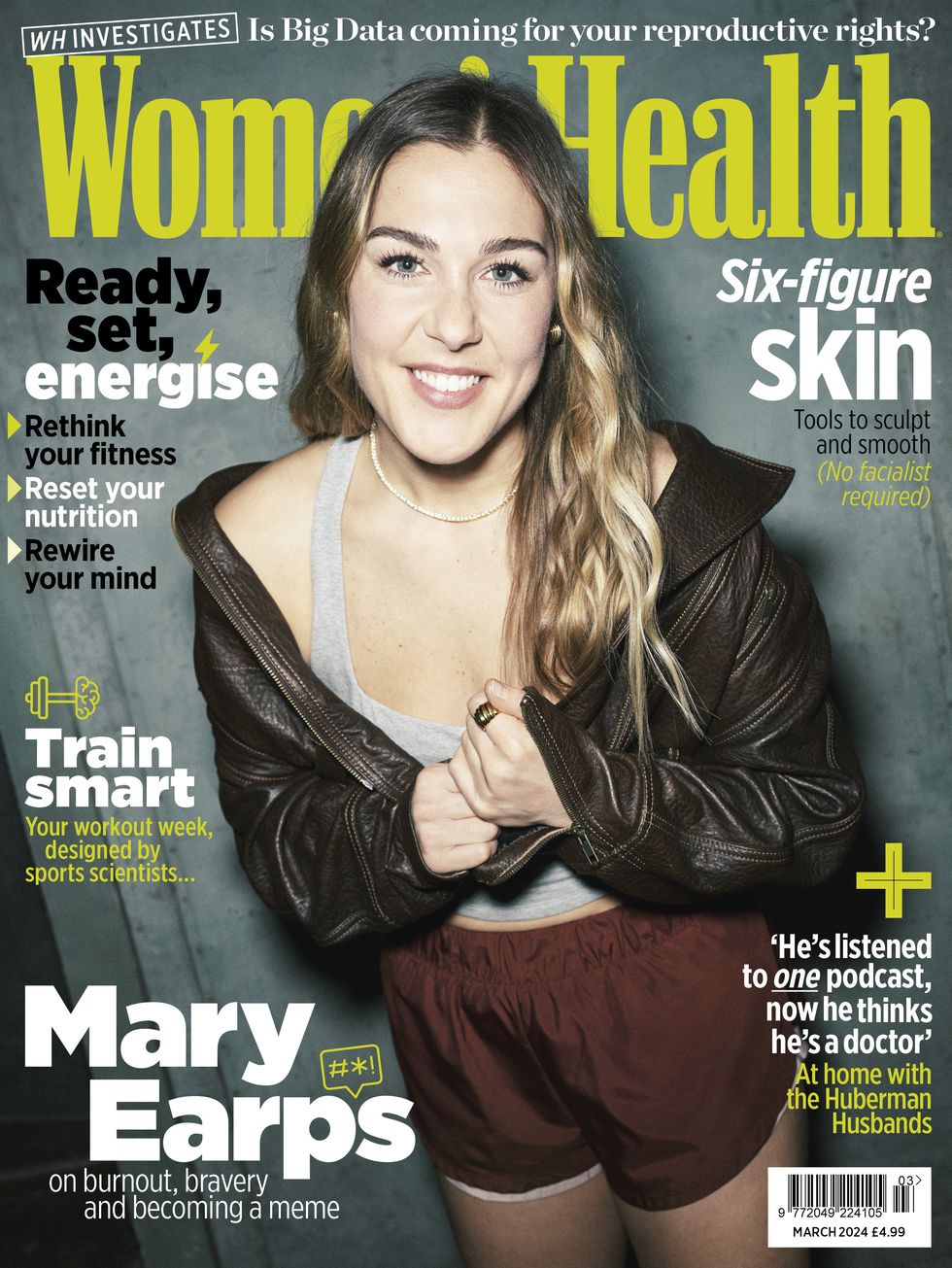 a woman on a magazine cover