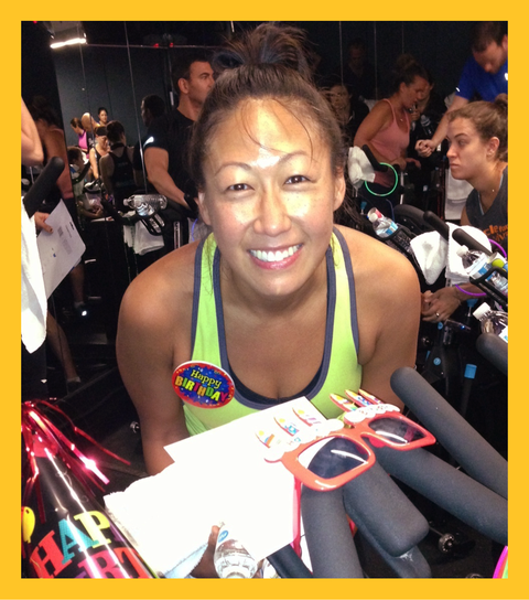christine yi and spin class