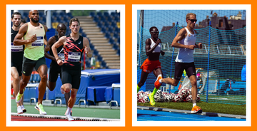 rick van riel en bjorn koreman aan het trainen op de baan