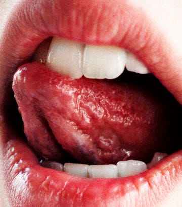 cropped image of woman mouth