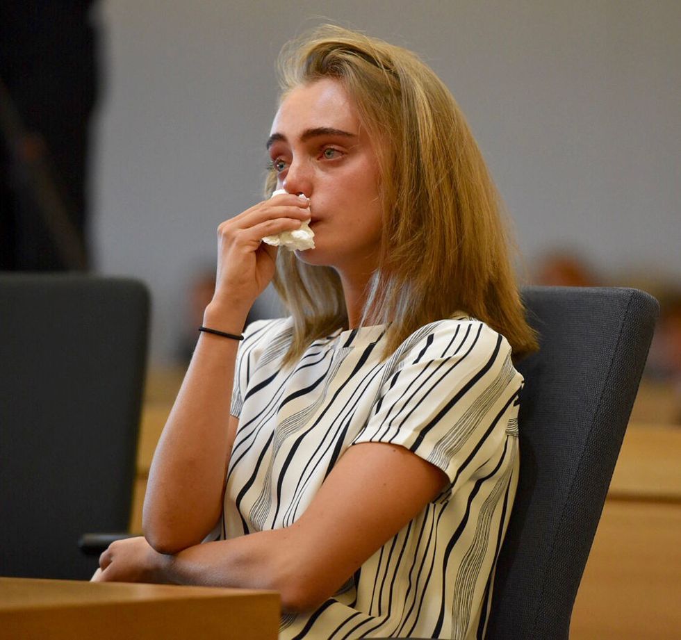 taunton, ma 050517 michelle carter reacts after telling judge lawrence moniz she will waive her right to a jury trial at taunton juvenile court on monday, june 5, 2017 staff photo by faith ninivaggi photo by faith ninivaggimedianews groupboston herald via getty images