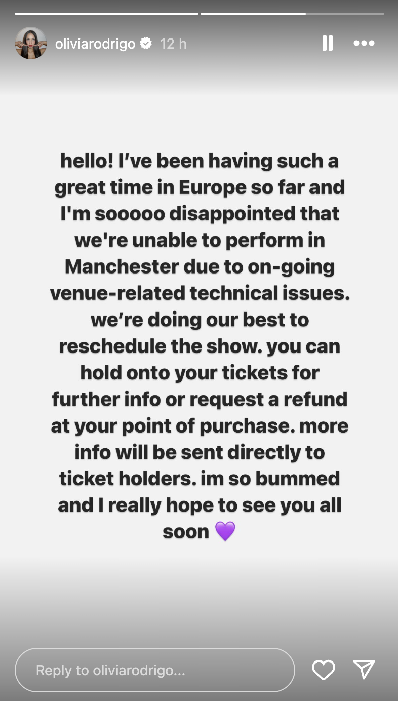 what is going on with co op live why olivia rodrigo's gig was cancelled
