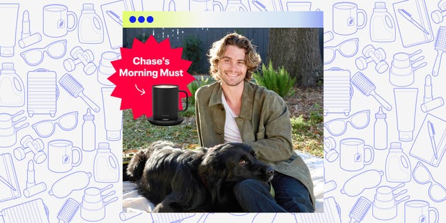 chase stokes with his dog