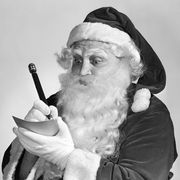 vintage santa writing naughty or nice list