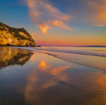 this is a photo taken after sunset at avila beach, california