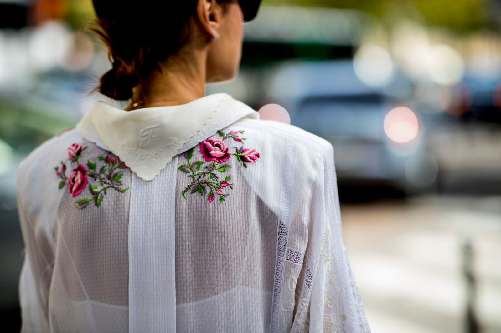 White, Street fashion, Clothing, Shoulder, Pink, Beauty, Neck, Fashion, Outerwear, Joint, 