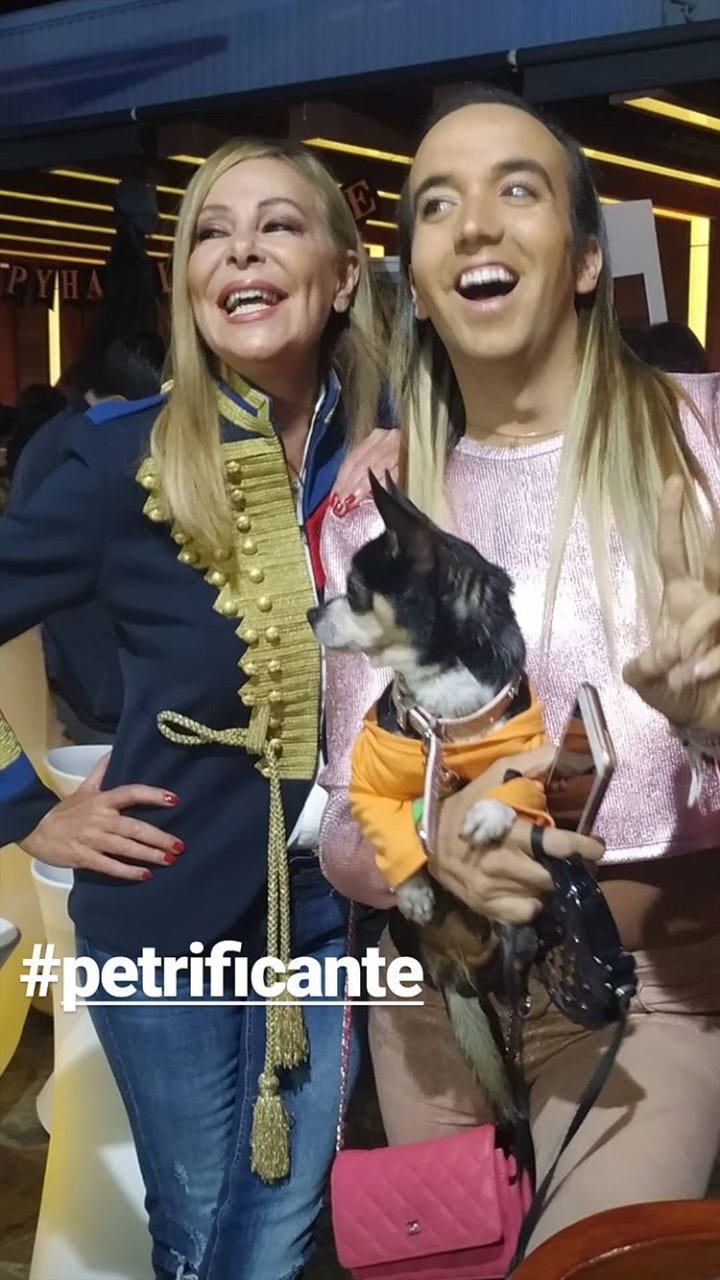Ana Obregón y Aless Gibaja en Petrificante