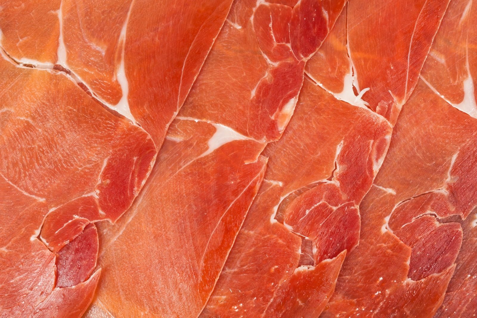 Prosciutto, Bayonne ham, Jamón serrano, Food, Salt-cured meat, Capicola, Red meat, Meat, Animal fat, Back bacon, 