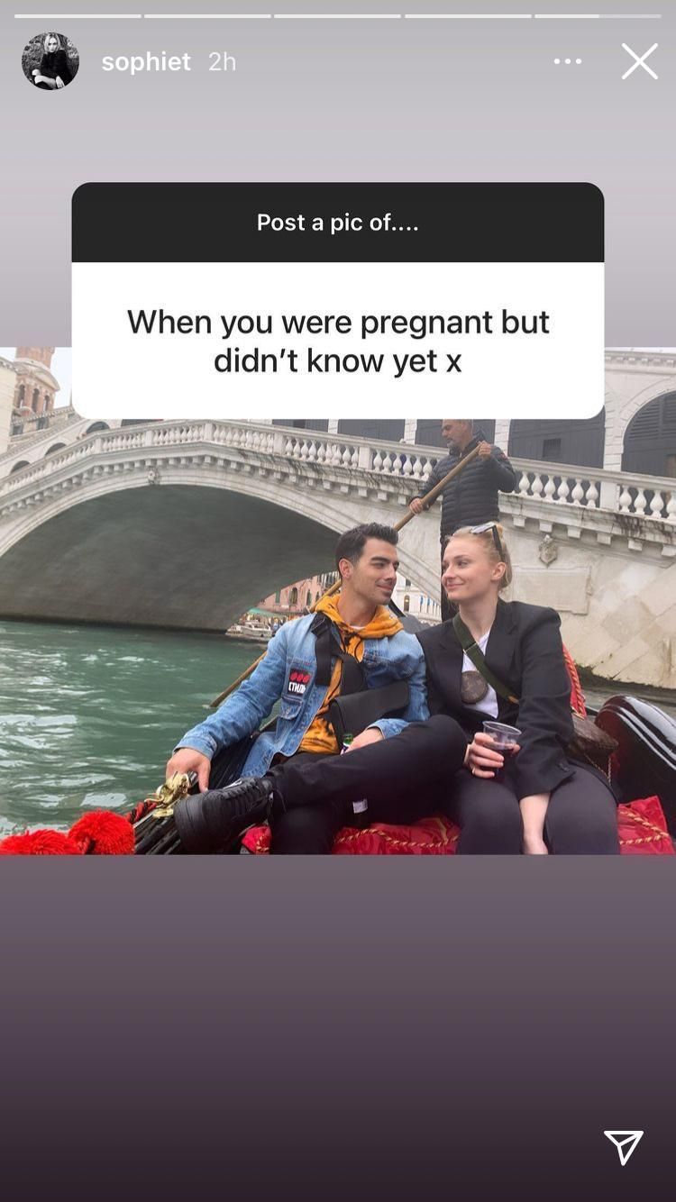 sophie turner shares never before seen photo with joe in italy when she didn’t know she was pregnant