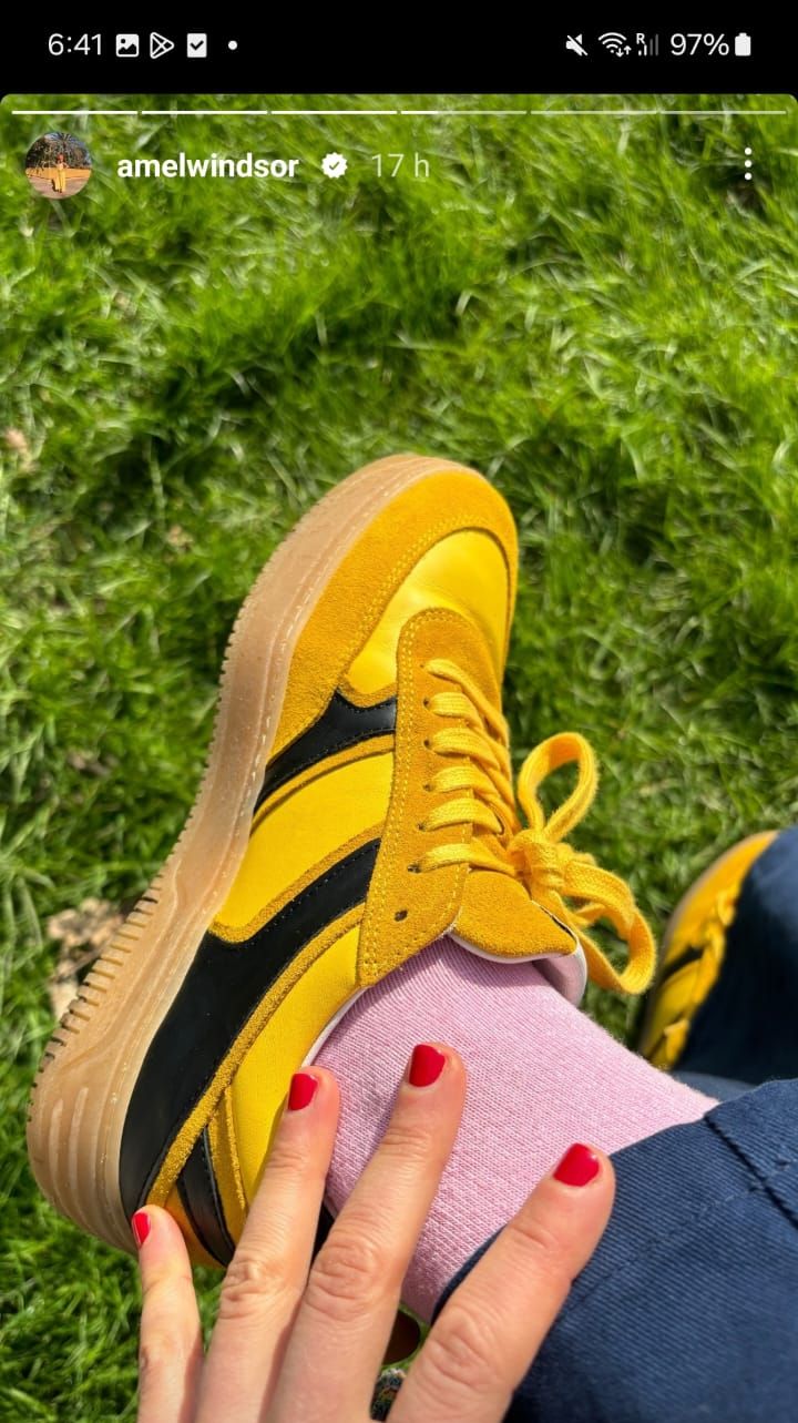 las zapatillas amarillas de amelia windsor